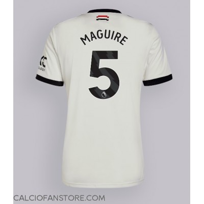 Maglia Calcio Manchester United Harry Maguire #5 Terza Divisa 2024-25 Manica Corta Maglia Calcio Manchester United Harry Maguire #5 Terza Divisa 2024-25 Manica Corta